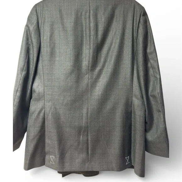 Brooks Brothers Men’s Gray Suit Jacket Blazer 40R Slim Fit Made in Italy NWT